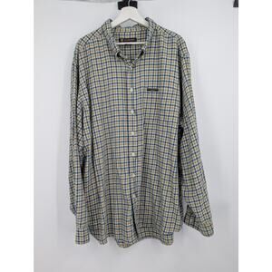 Polo Jeans Co Ralph Lauren 3XT 100% Cotton Plaid Button Down Long Sleeve Shirt